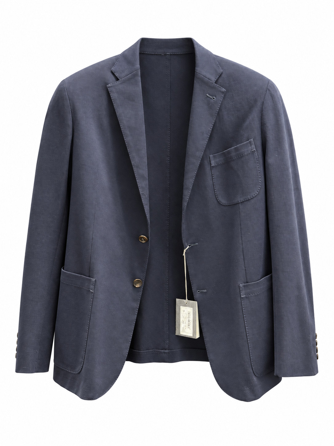 Ermenegildo Zegna Mens Solid Trim Fit Pique Jersey Blazer Jacket 56R 44R NWT