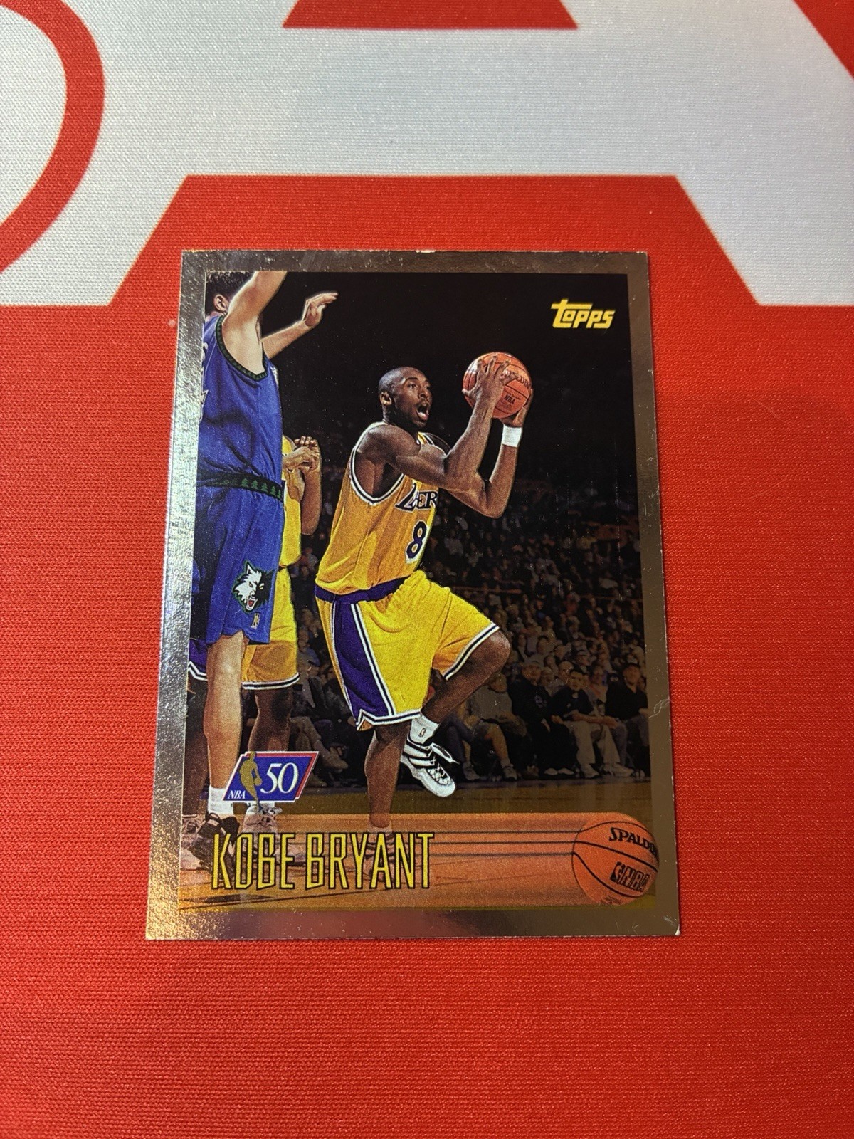 Kobe Bryant RC 1996-97 Topps NBA 50th Foil #138 Los Angeles Lakers Rookie SP Kobe Bryant RC 1996-97 Topps NBA 50th Foil #138 Los Angeles Lakers Rookie SP