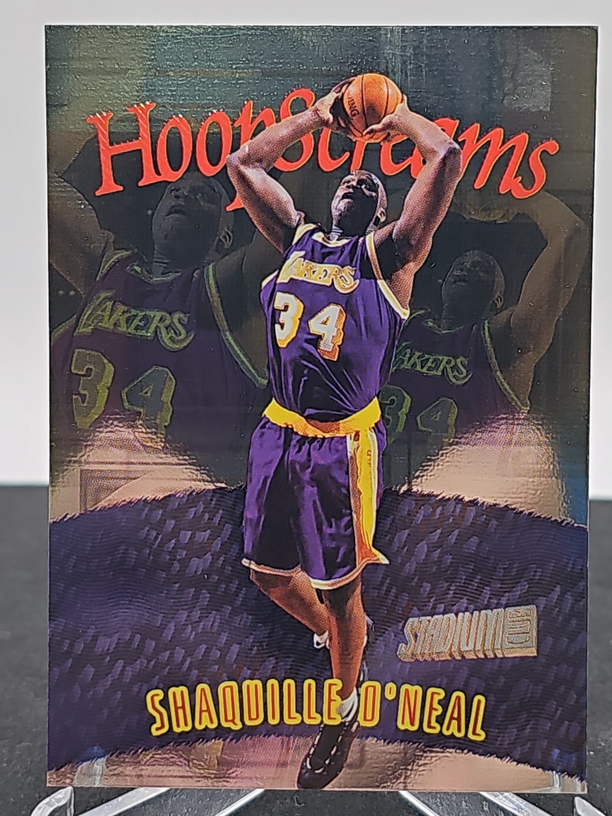 1997-98 Topps Stadium Club Shaquille O'Neal Hoop Screams #HS1 Lakers
