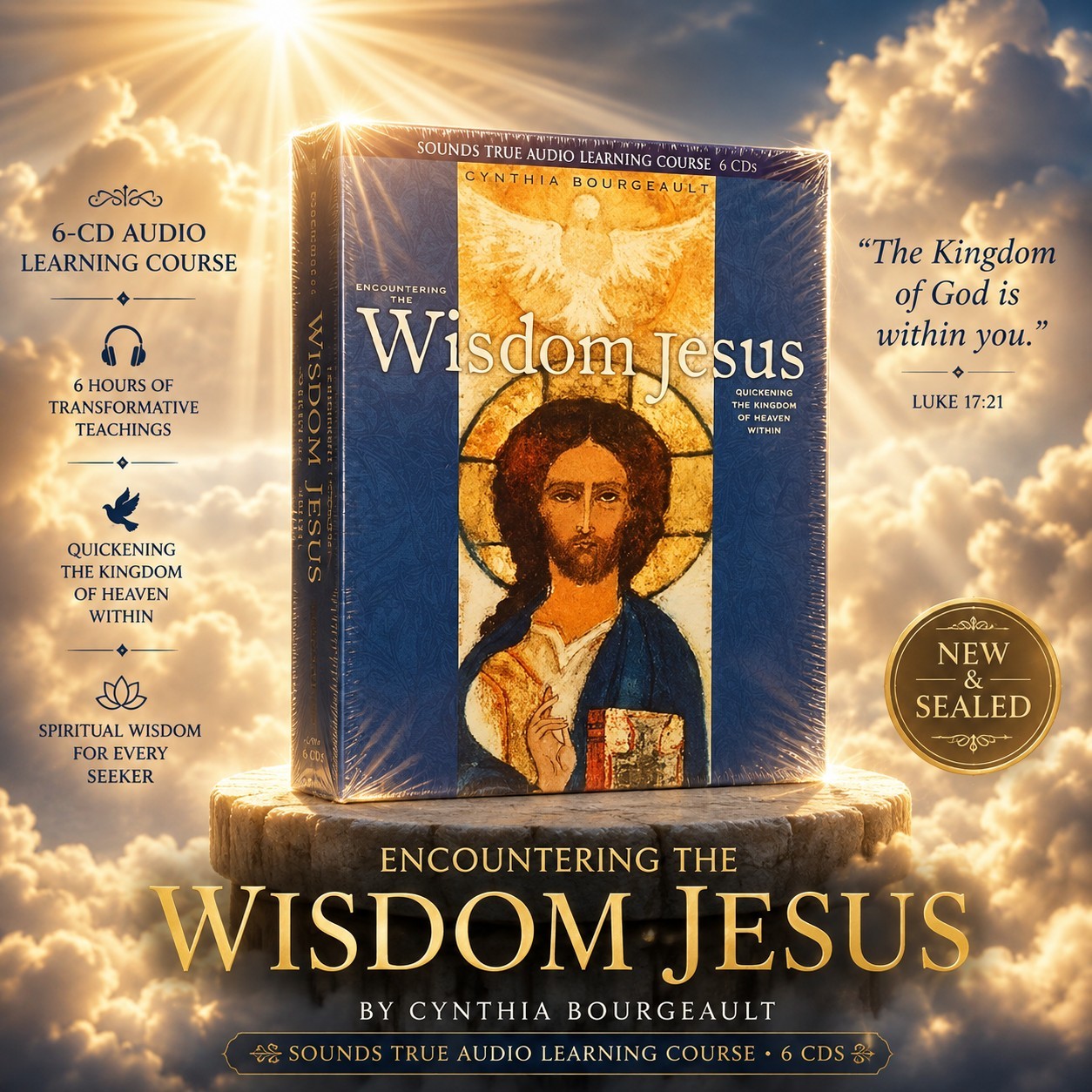Encountering the Wisdom Jesus by Cynthia Bourgeault (2005) - 6 CD Set