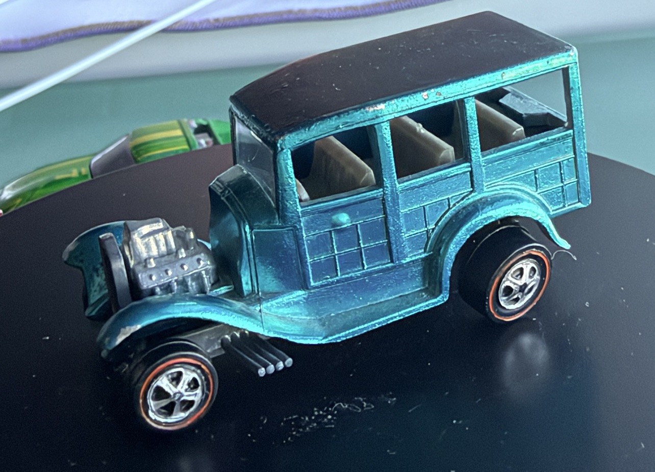 Vintage 1968 Hot Wheels Redline Classic ’31 Ford Woody - Spectraflame Aqua 8C