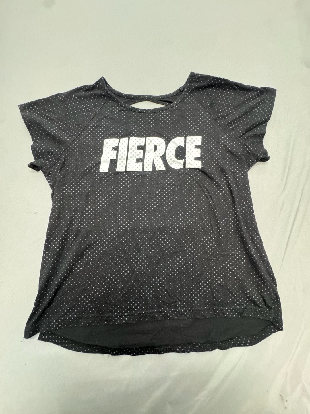 Xersion Fierce Graphic T-Shirt Size XXL 20.5 Black Polka Dot Workout Xersion Fierce Graphic T-Shirt Size XXL 20.5 Black Polka Dot Workout