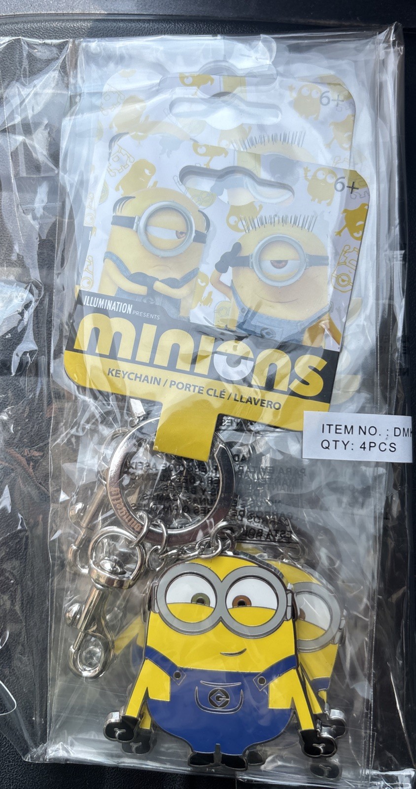Brand New Loungefly 4 Pack Minions Metal Keychains Brand New Loungefly 4 Pack Minions Metal Keychains