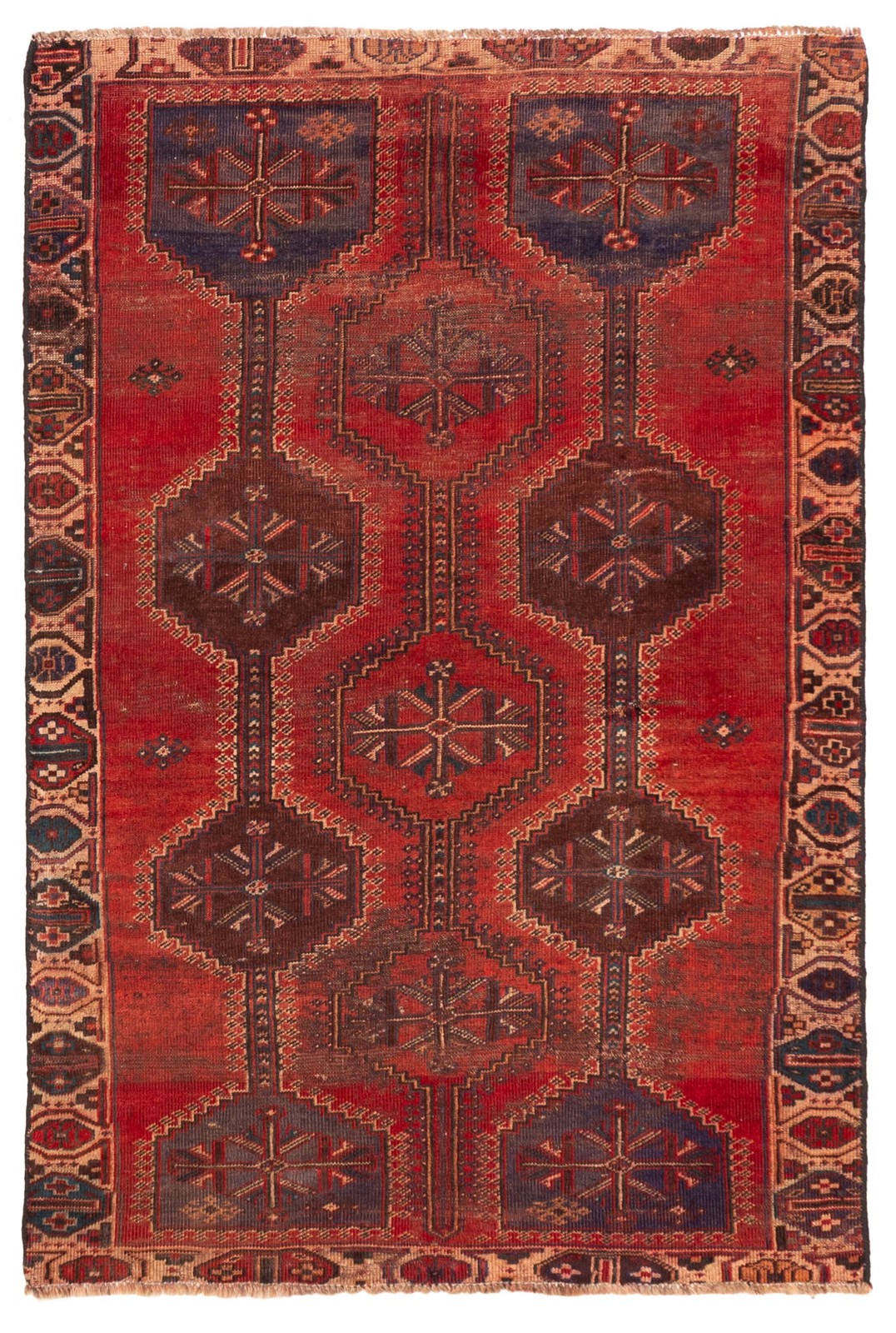 Vintage Hand-Knotted Area Rug 4\'1\