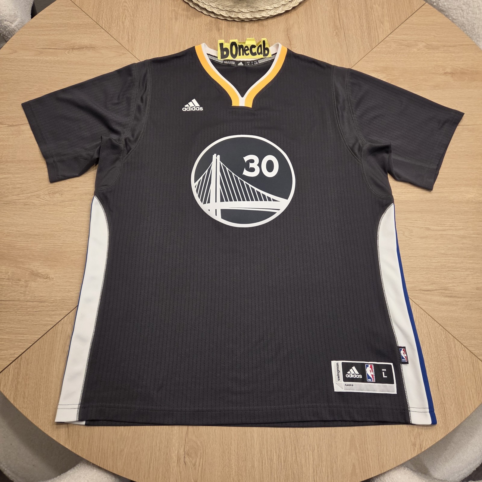 NBA Authentic Jersey Large Stephen Curry Golden State Warriors Adidas Swingman