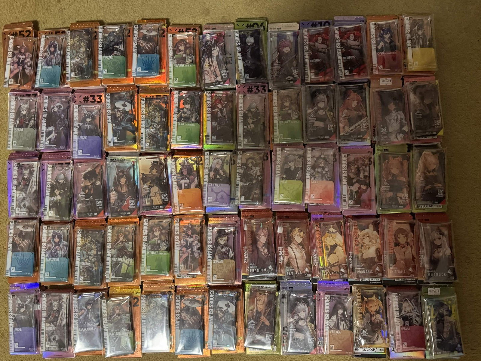 Official Arknights Authentication Passes with box Official Arknights Authentication Passes with box