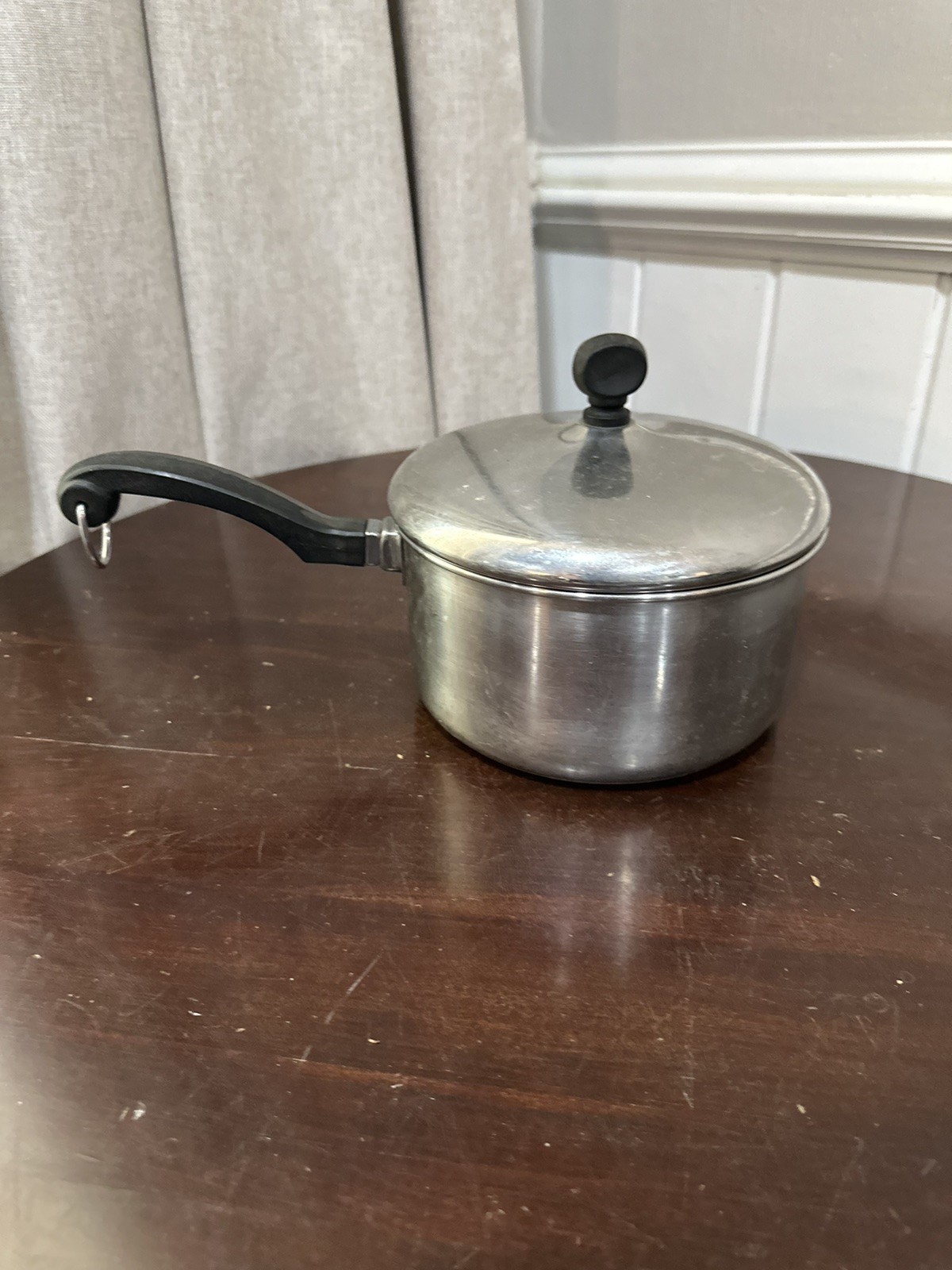Vintage Farberware 2Qt Sauce Pan with Lid Aluminum Clad Stainless Steel 