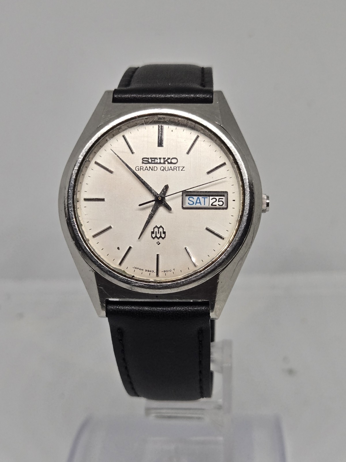 ​Vintage SEIKO Grand Quartz Twin 9943-8010 Day-Date Men\'s Watch Working