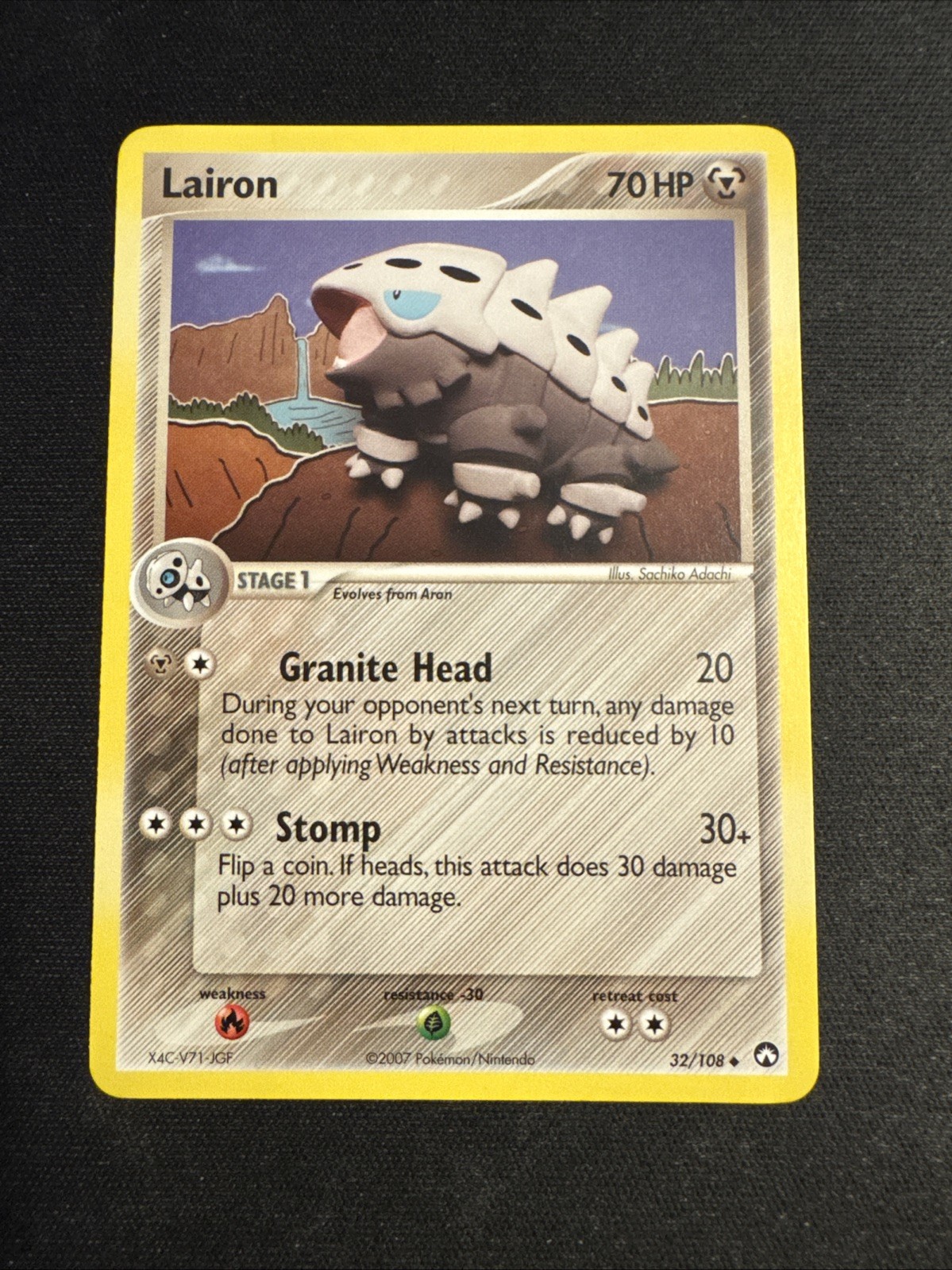 2007 Pokemon TCG Lairon 32/108