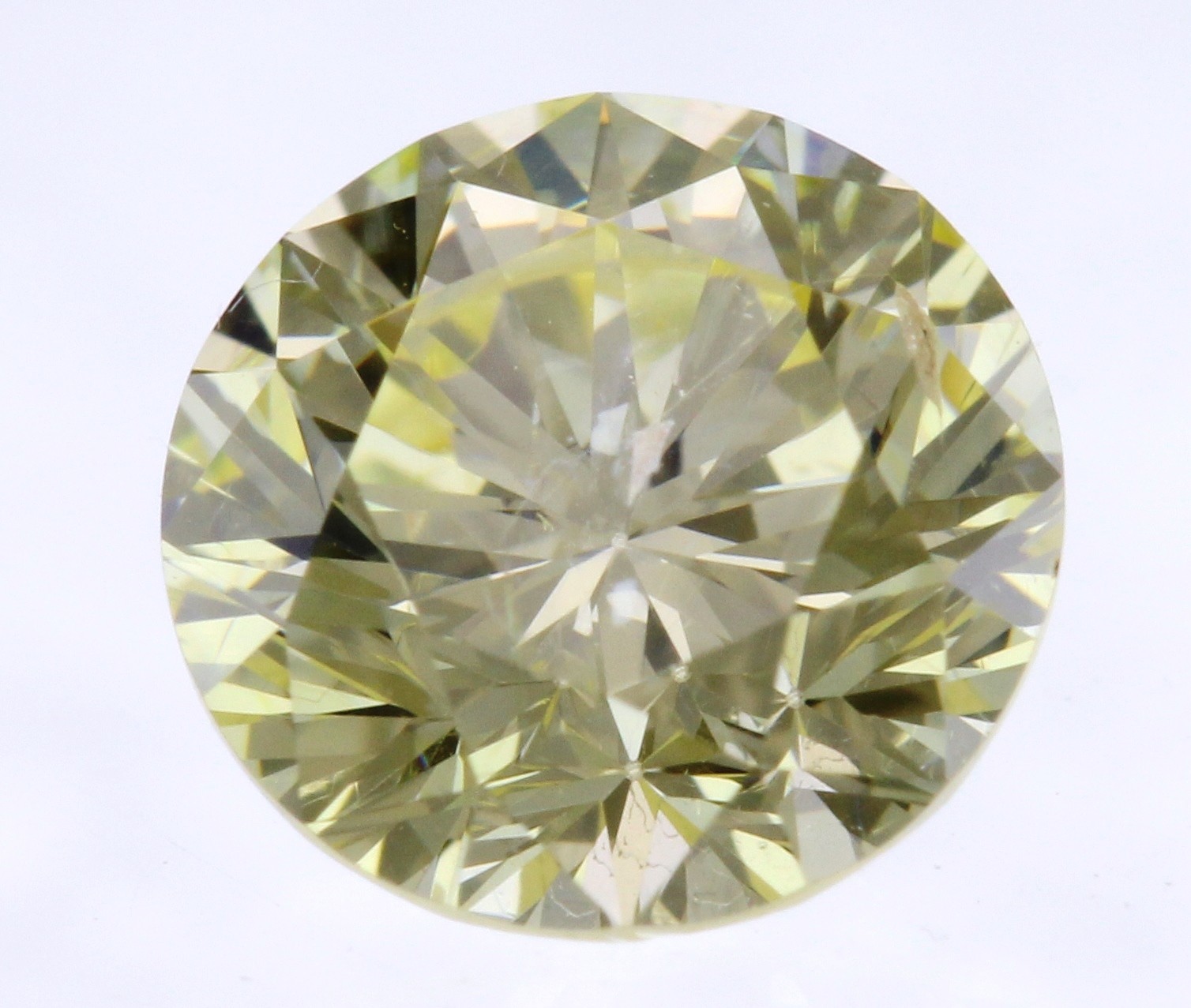 0.14 Carat Light Yellow SI1 Round Brilliant Natural EARTH MINED Diamond 3.33mm