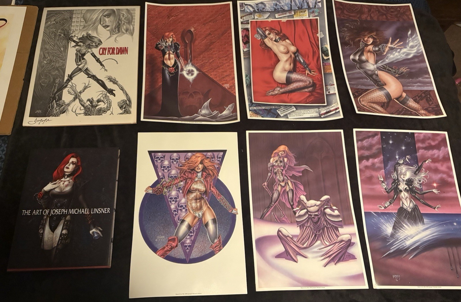 David Linsner Images of Heaven 6 1995, Art Book, Cry for Dawn 1st Print, David M