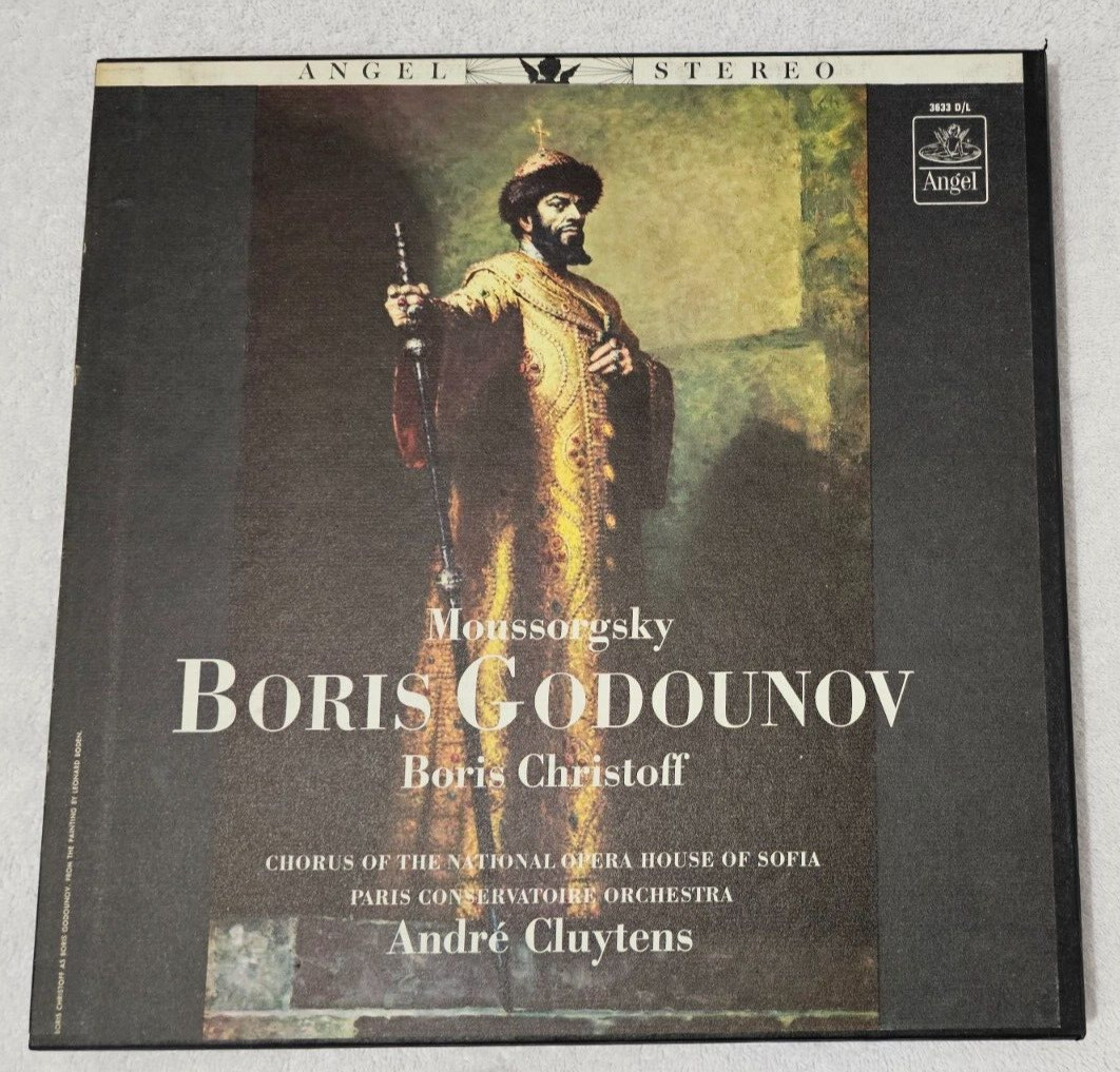 MOUSSORGSKY Boris Godounov Boris Christoff Angel Records 3633 D/L 1963 4 LP Set