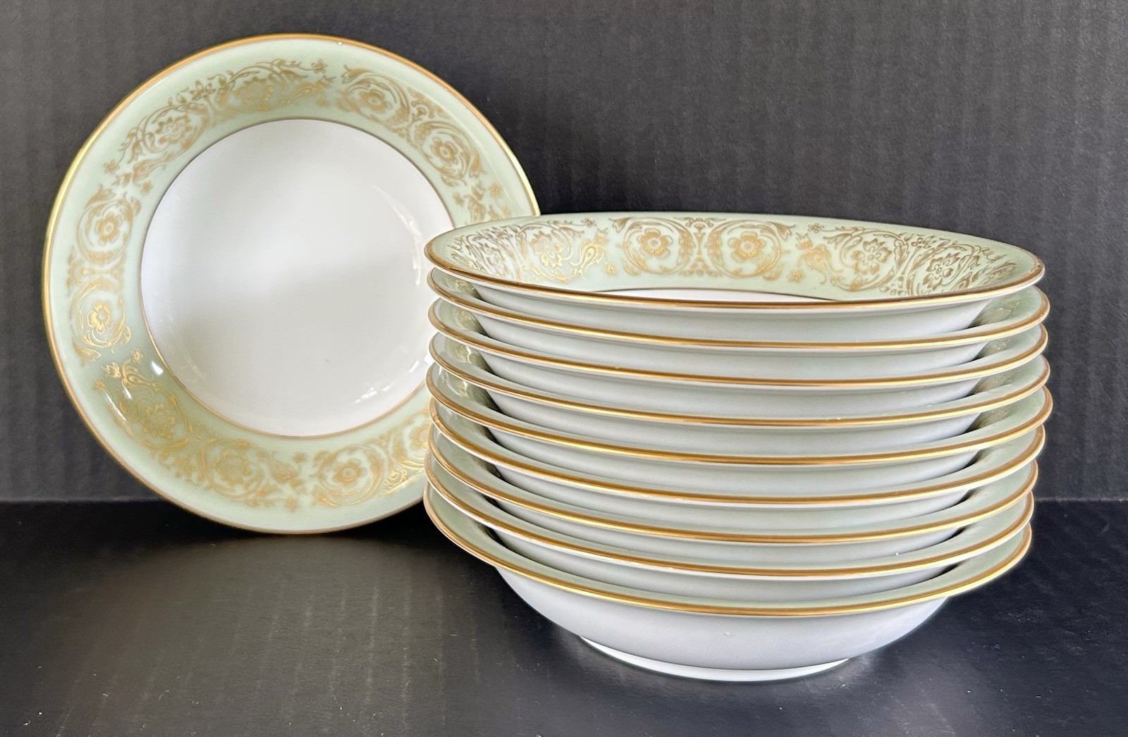 Noritake Viscount 6845 Dessert Fruit Bowls 5 1/2\