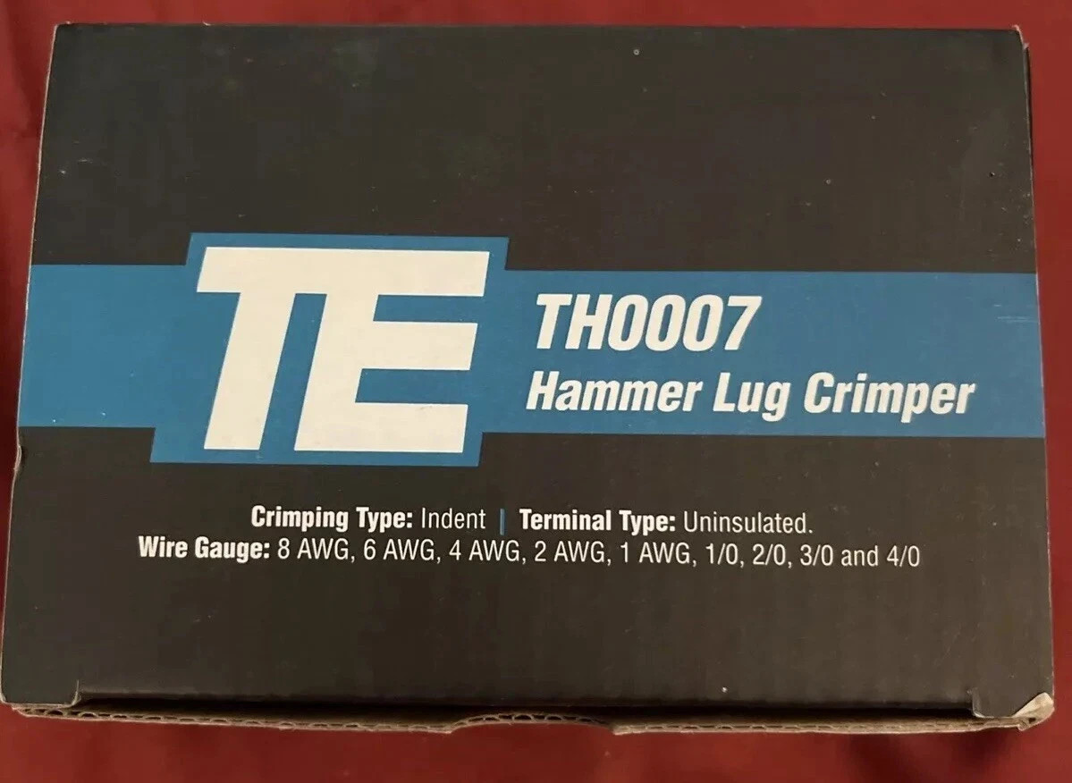 Temco TH0007 Hammer Lug Crimper Tool