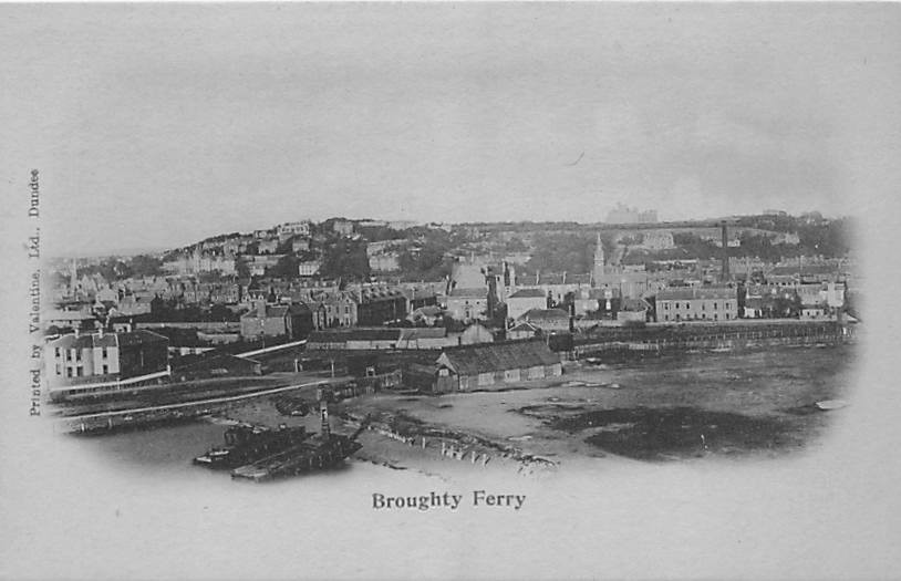 Postcard Scotland: Panoramic View, Broughty Ferry, UDB