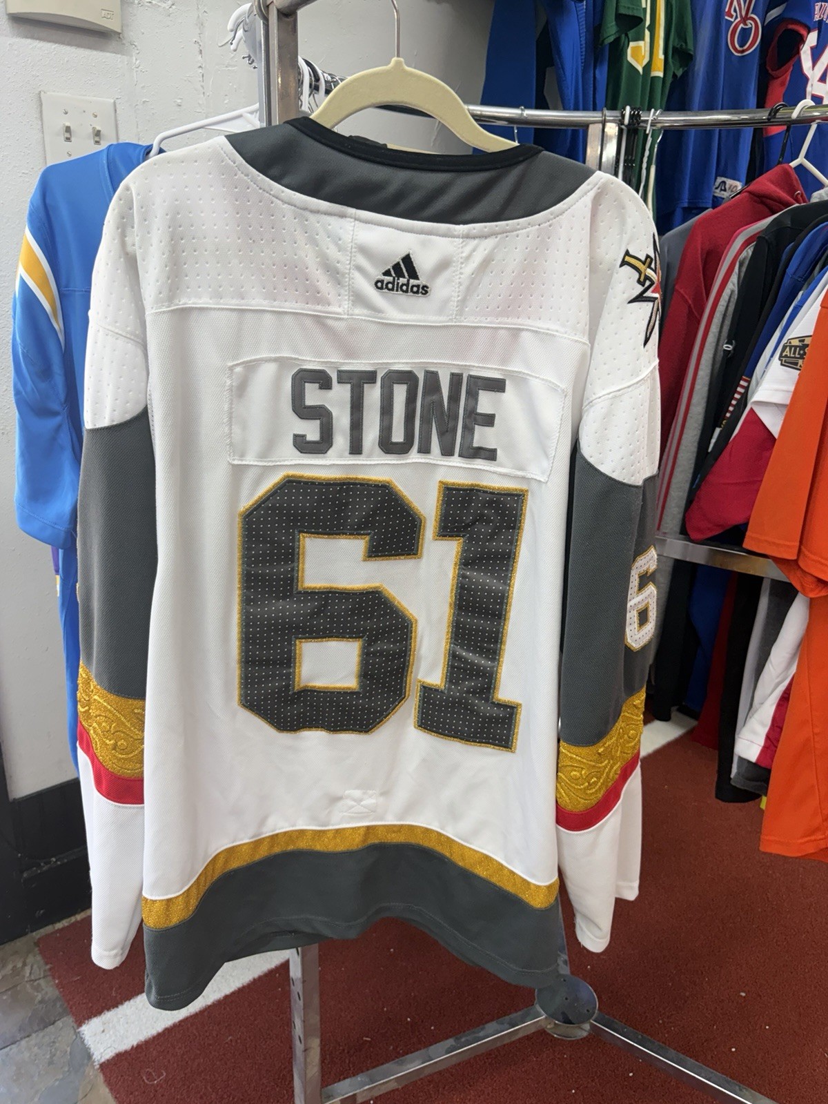 adidas Vegas Golden Knights Mark Stone #61 NHL Hockey Jersey White Size 54 adidas Vegas Golden Knights Mark Stone #61 NHL Hockey Jersey White Size 54