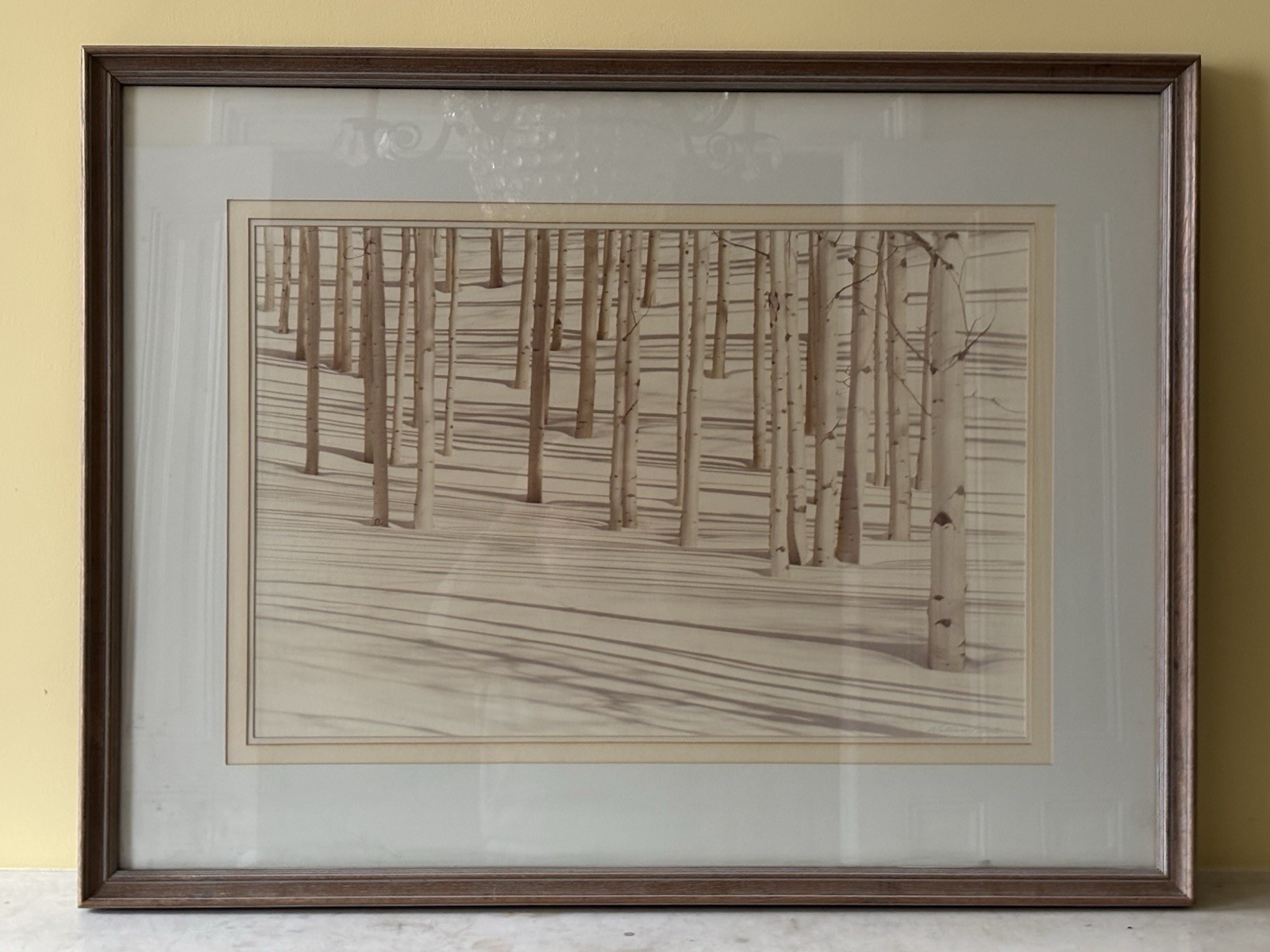 HUGE Signed Sepia Photograph 42\