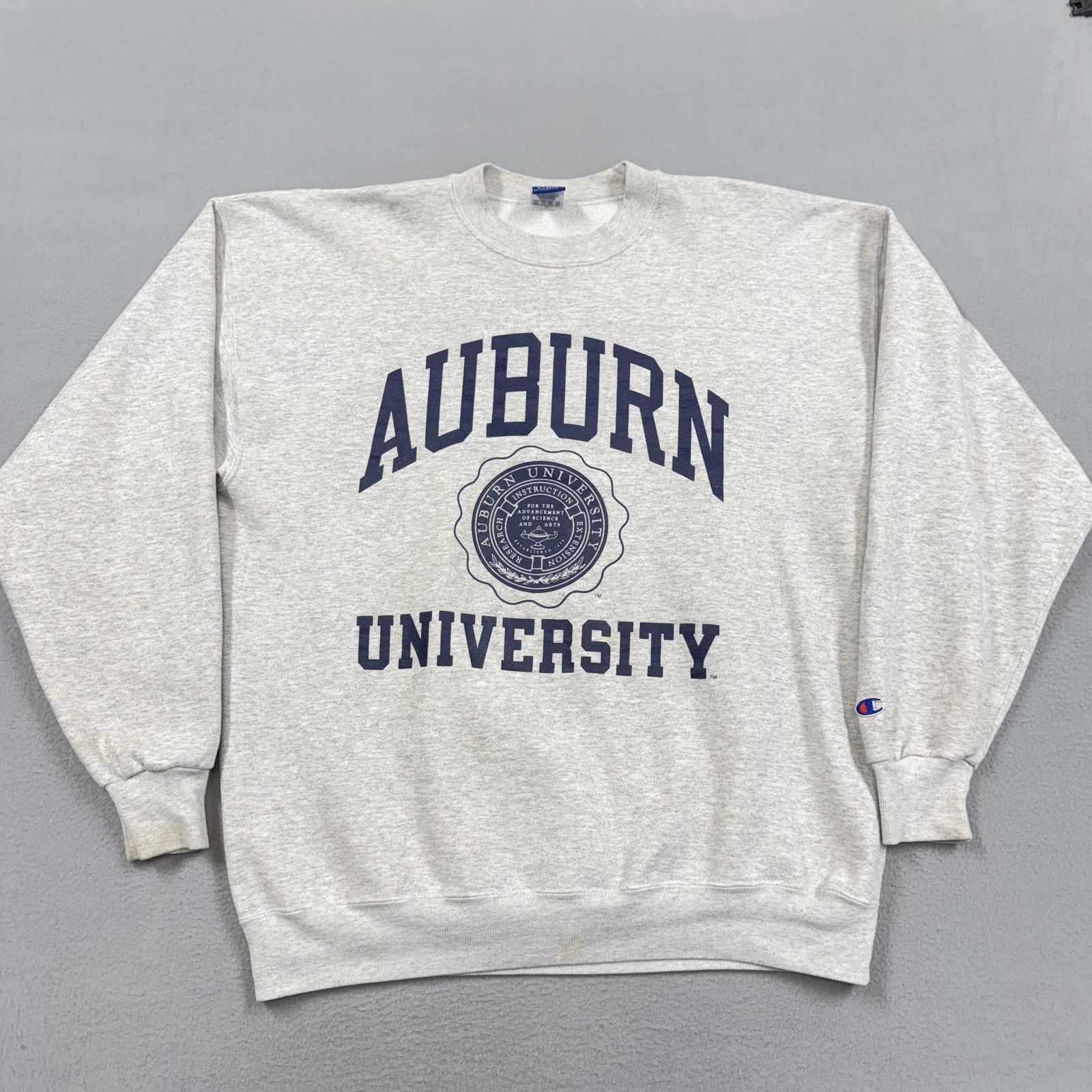 Vintage Auburn Tigers Sweatshirt Mens XL Gray NCAA Football Champion 90s