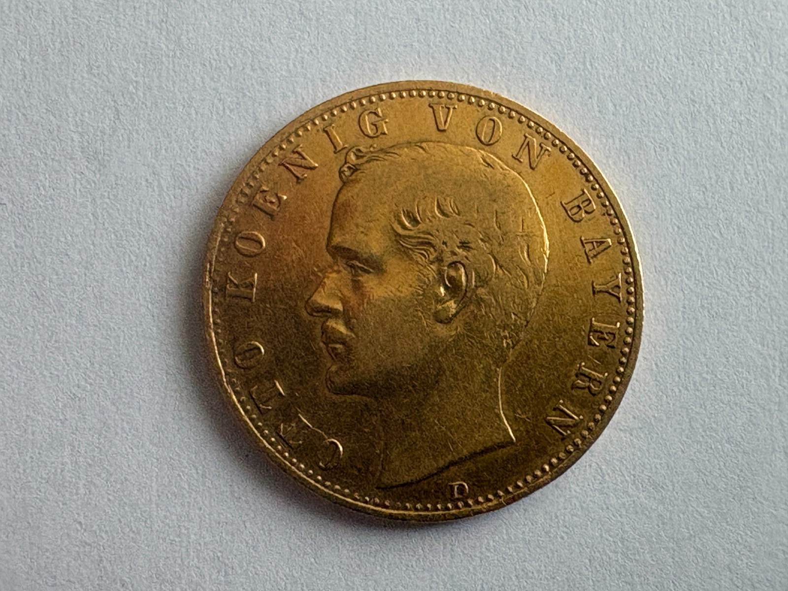 Bavaria Otto 10 Mark 1898 D Gold, Look, Bargain