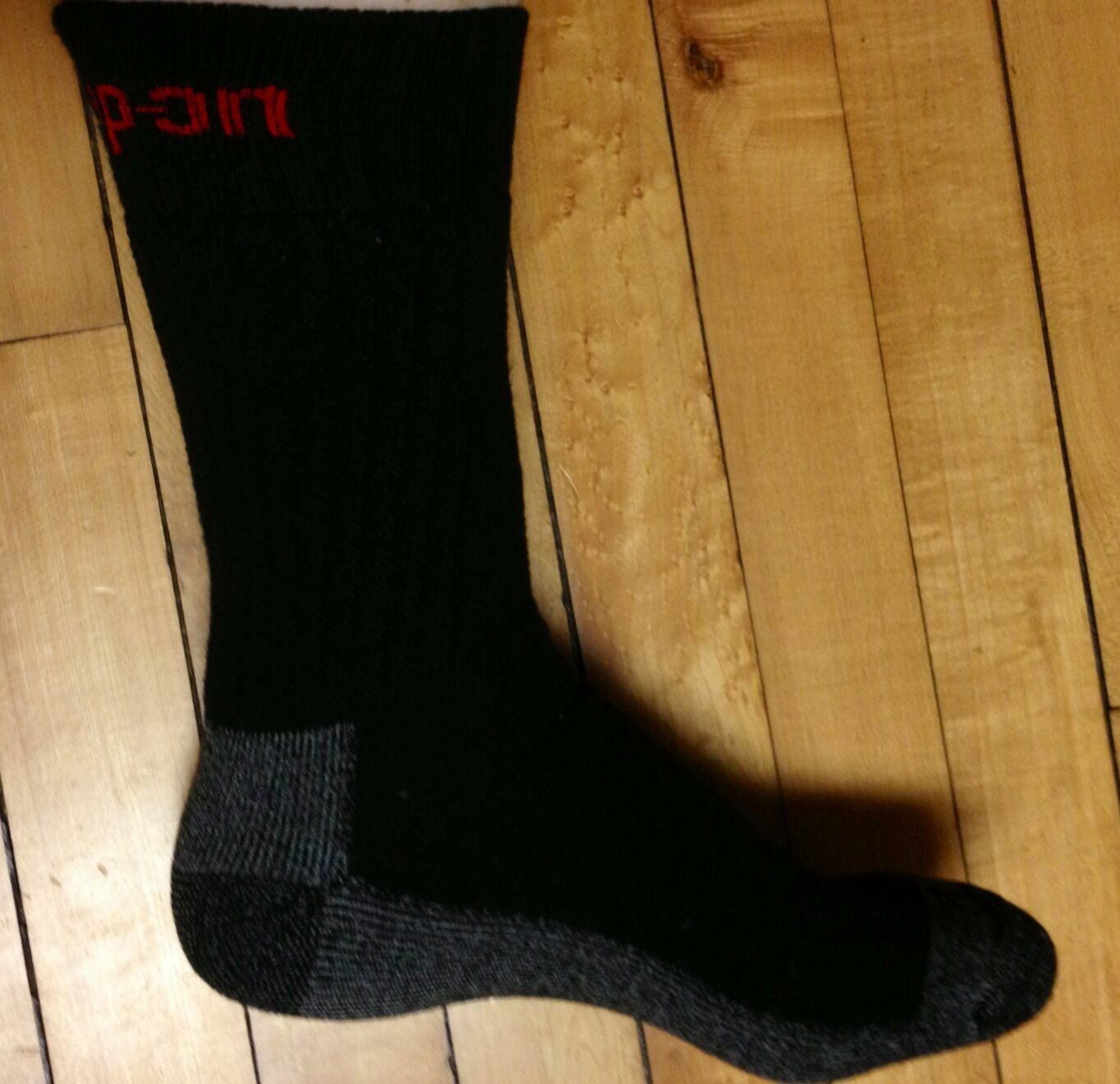 3 Pairs Mens Black Snap On Tools Crew Socks Large  MADE IN USA New
