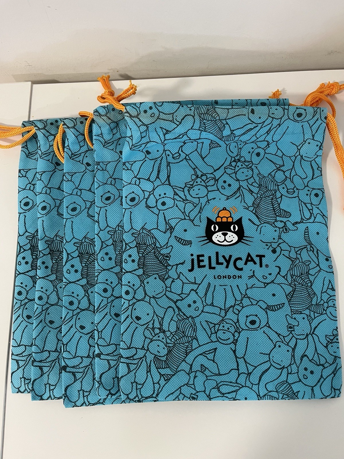 5 X AUTHENTIC Jellycat Dust Bag Small 7.5\'\'*10.5 \'\' Storage Bag 5 X AUTHENTIC Jellycat Dust Bag Small 7.5\'\'*10.5 \'\' Storage Bag