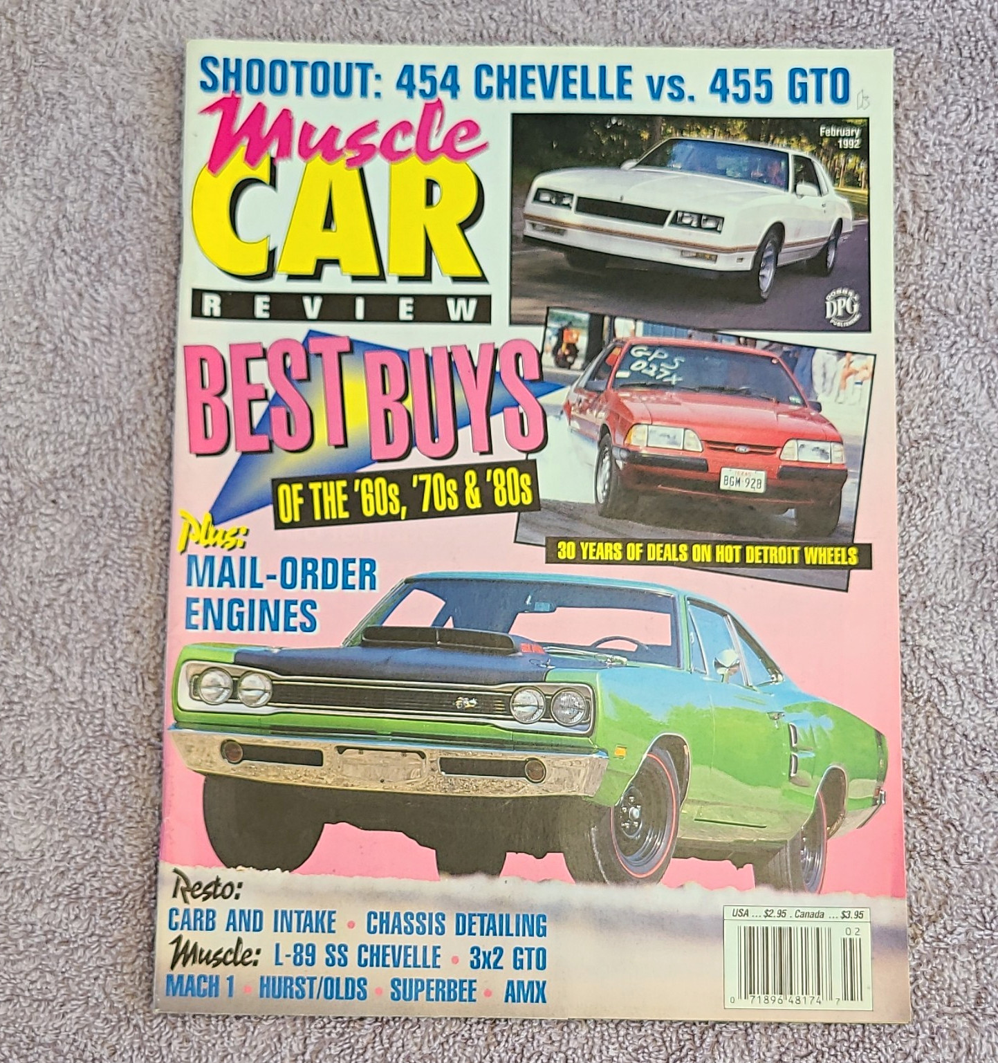 Muscle Car Review Magazine - February 1992 Best Buys of the \'60s, \'70s & \'80s