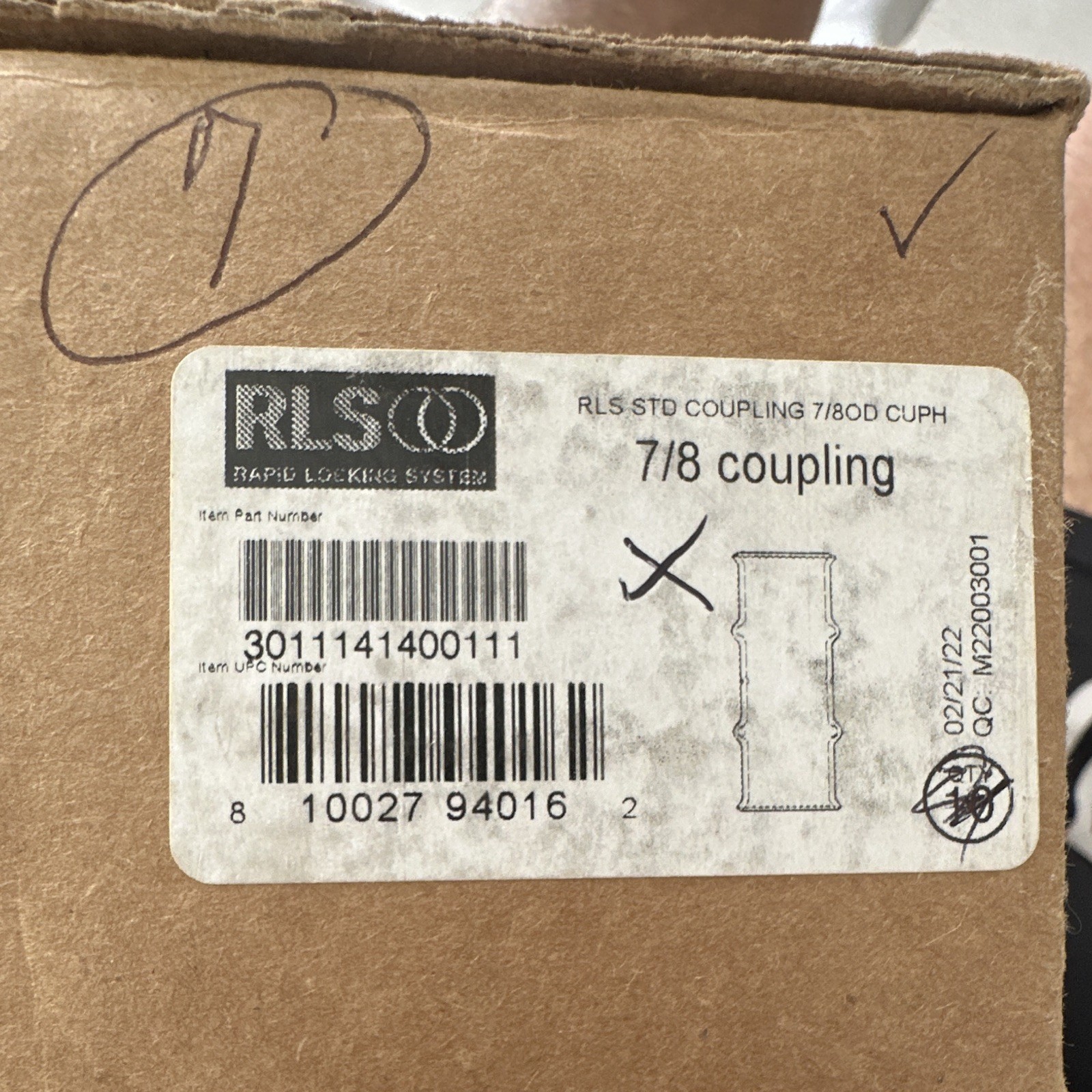 RLS 7/8” Refrigerant Copper Press Coupling 19 Pieces 3011141400111 RLS 7/8” Refrigerant Copper Press Coupling 19 Pieces 3011141400111