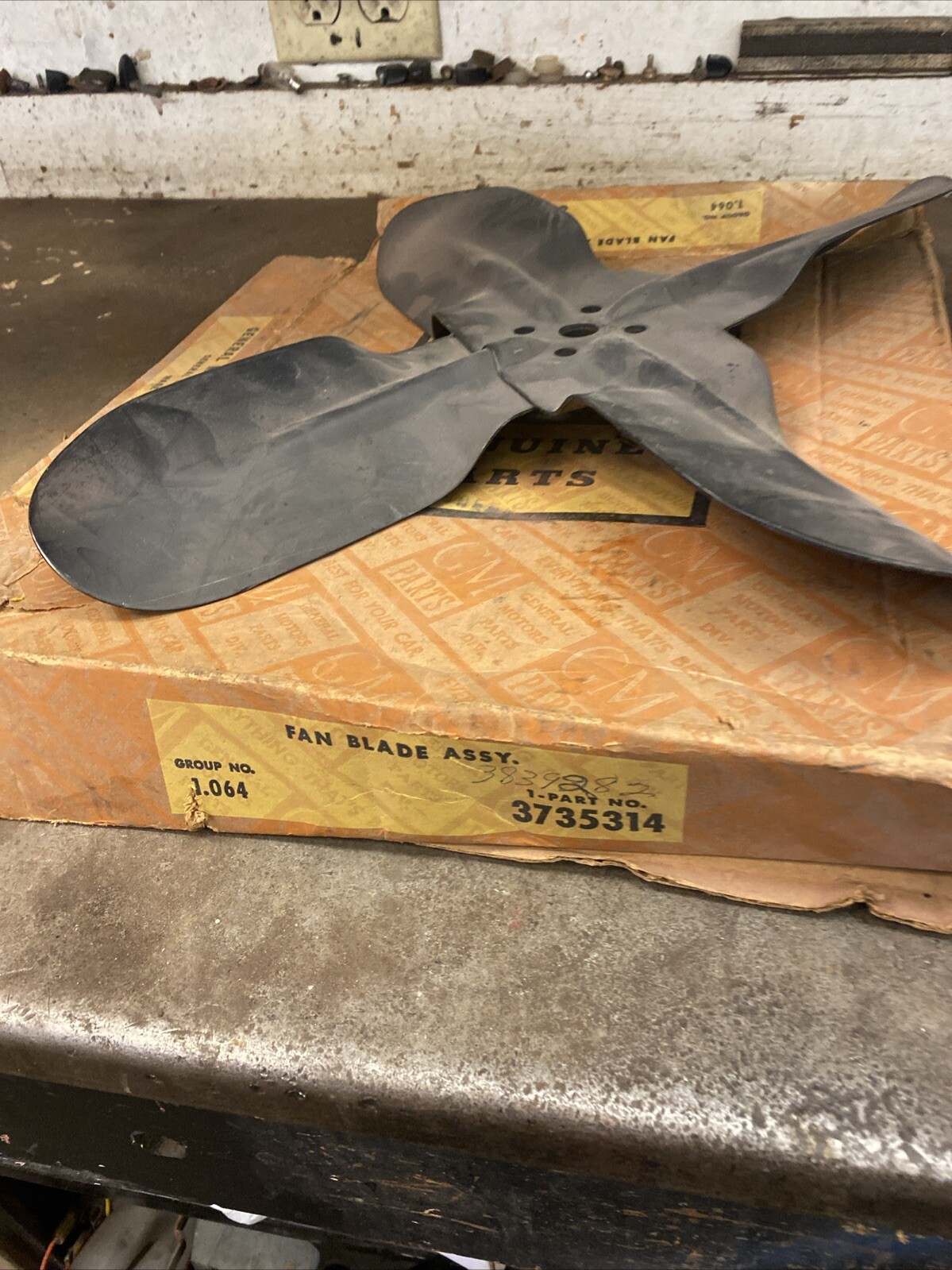 1955,56,57 Chevy V8 Fan Blade NOS In The GM Box 1955,56,57 Chevy V8 Fan Blade NOS In The GM Box