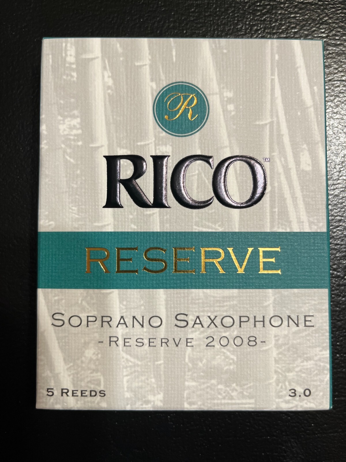1 BOX OF 5 RICO RESERVE SOPRANO SAX REEDS STRENGTH 3 W VITALIZER - BY D\'ADDARIO 1 BOX OF 5 RICO RESERVE SOPRANO SAX REEDS STRENGTH 3 W VITALIZER - BY D\'ADDARIO