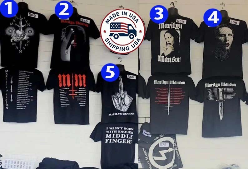 New Marilyn Manson One Assassination Under God Tour 2026 Merch Reprint New Marilyn Manson One Assassination Under God Tour 2026 Merch Reprint
