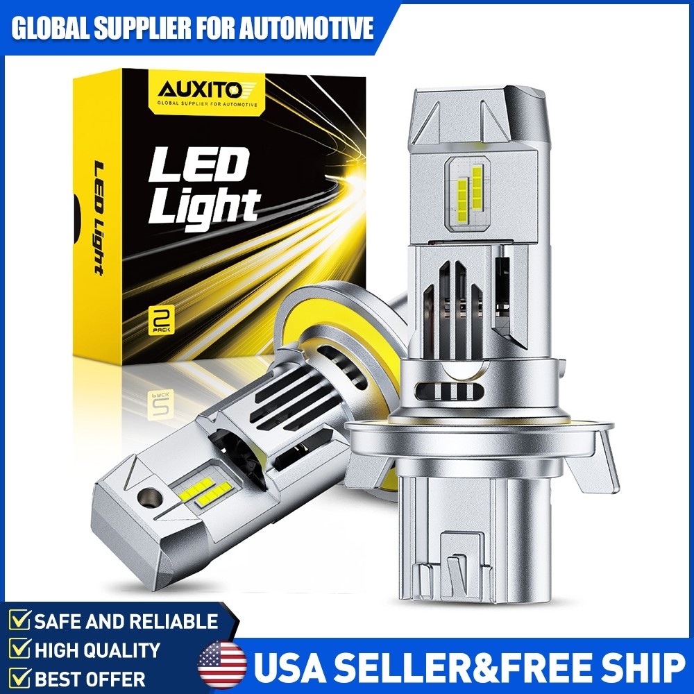 2PCS H13 9008 LED Headlight Bulbs Super Bright 6500K Cool White 13000LM 60W M6S