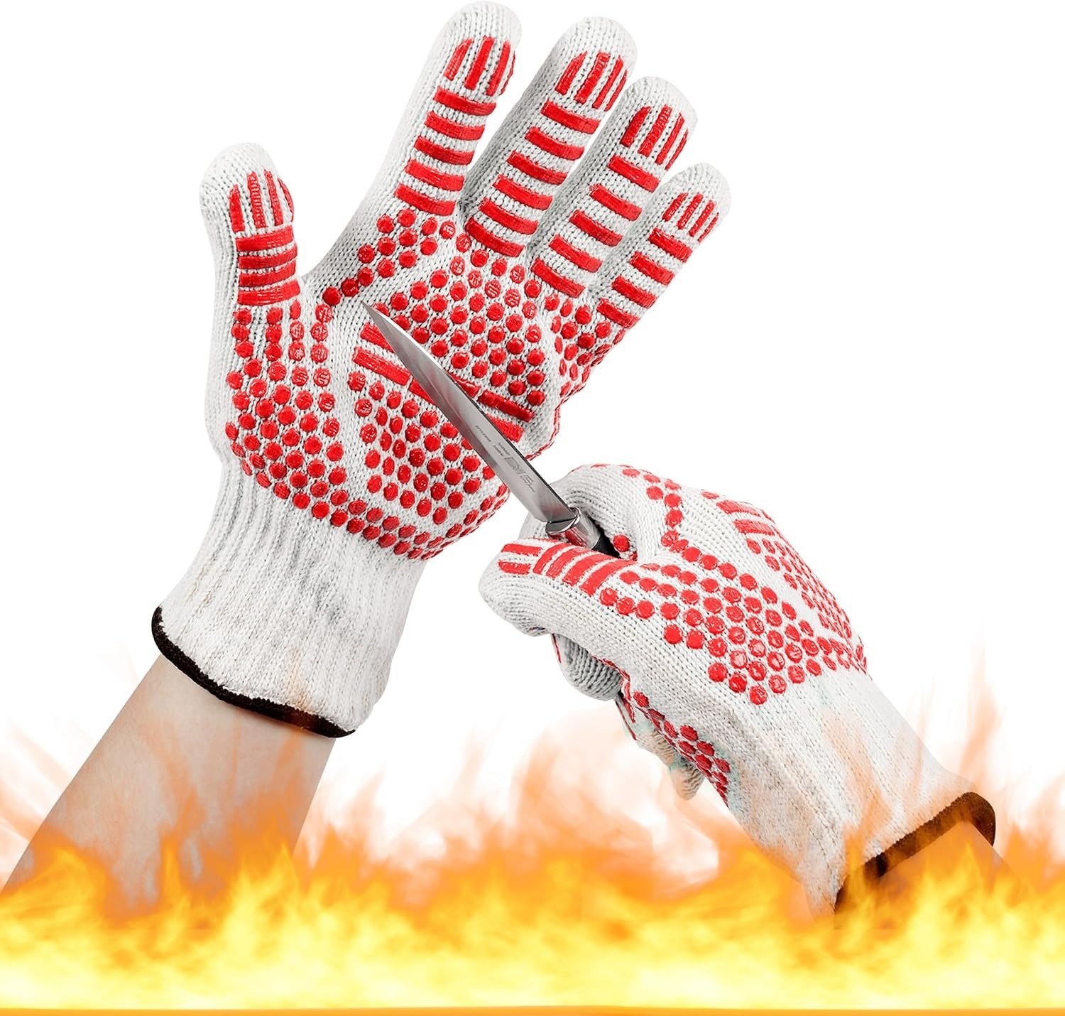 The Ove Glove 2-Pack - Oven Mitts - Superior Hand Protection from Heat and Flame