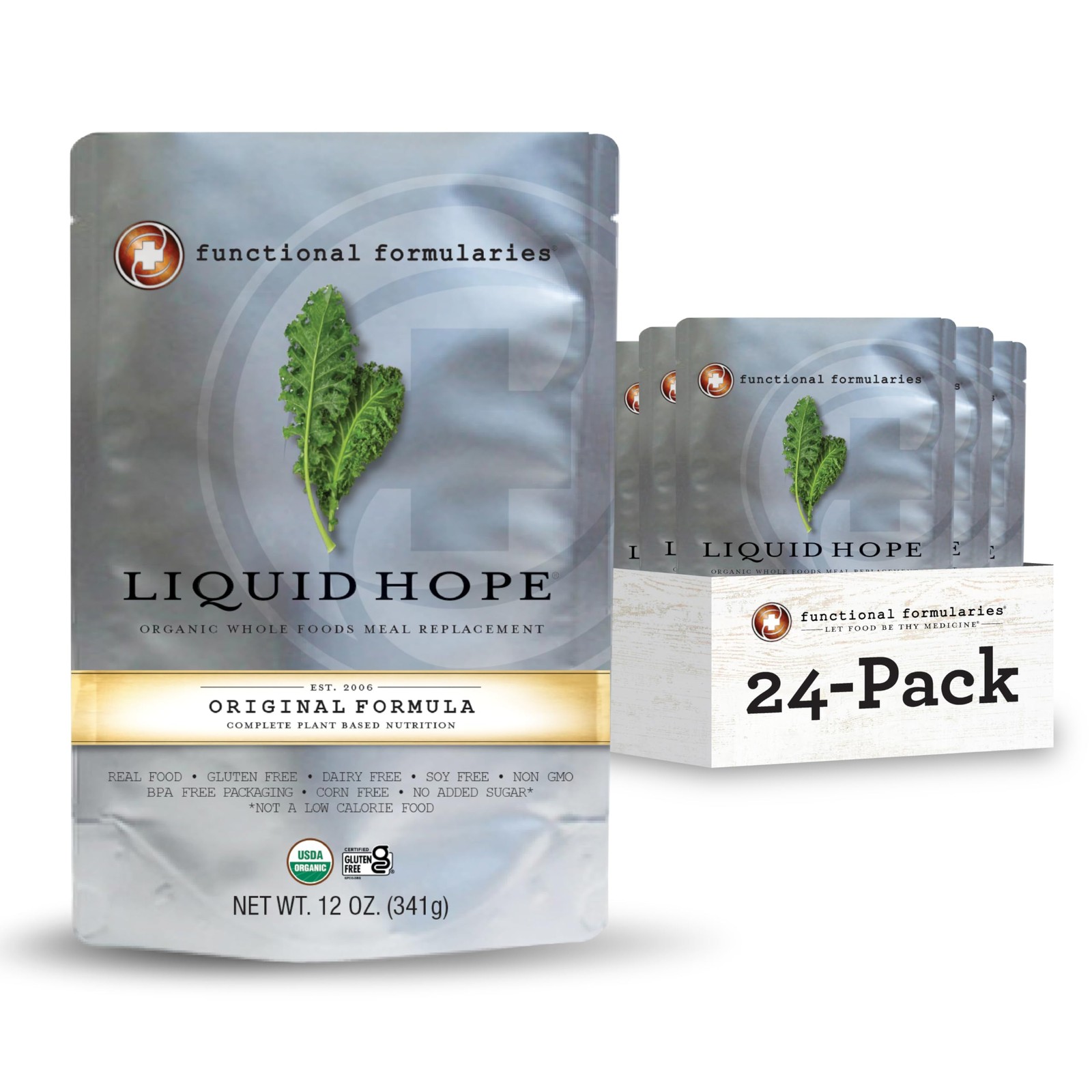 FUNCTIONAL FORMULARIES Liquid Hope Tube Feed Formula, 24 Pack