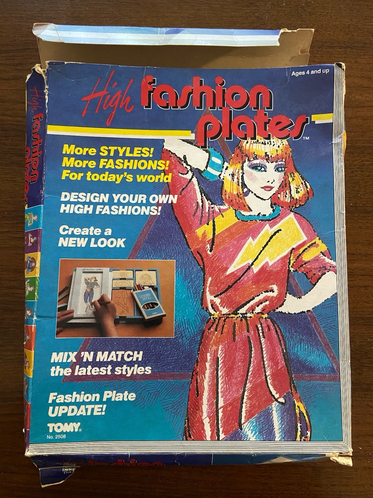 Vintage 1984 Tomy Fashion Plates All Design Plates, crayon and Instructions Vintage 1984 Tomy Fashion Plates All Design Plates, crayon and Instructions