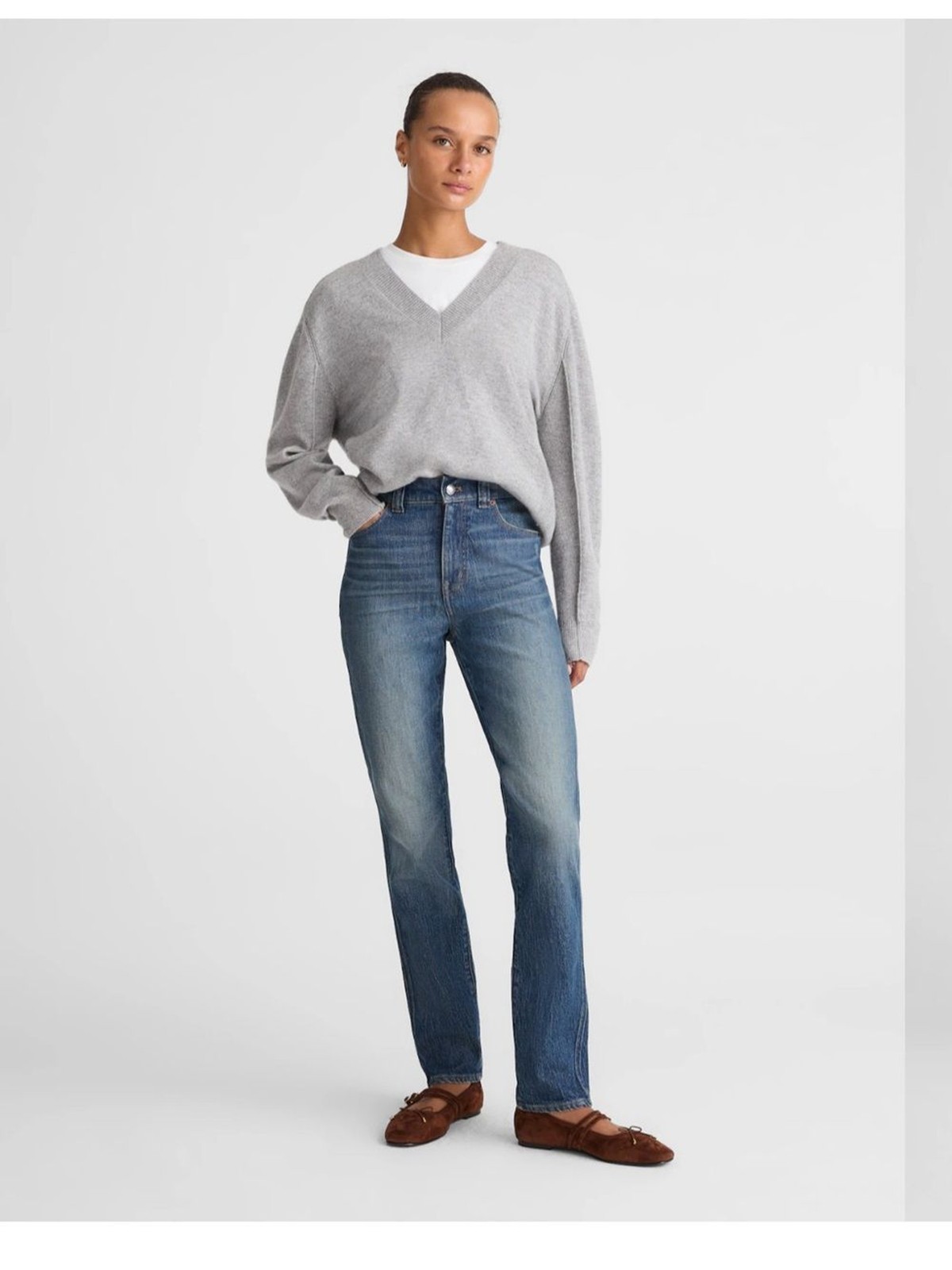 •Madewell• Medium Wash The Perfect Vintage Denim Tall Jean Size 28T