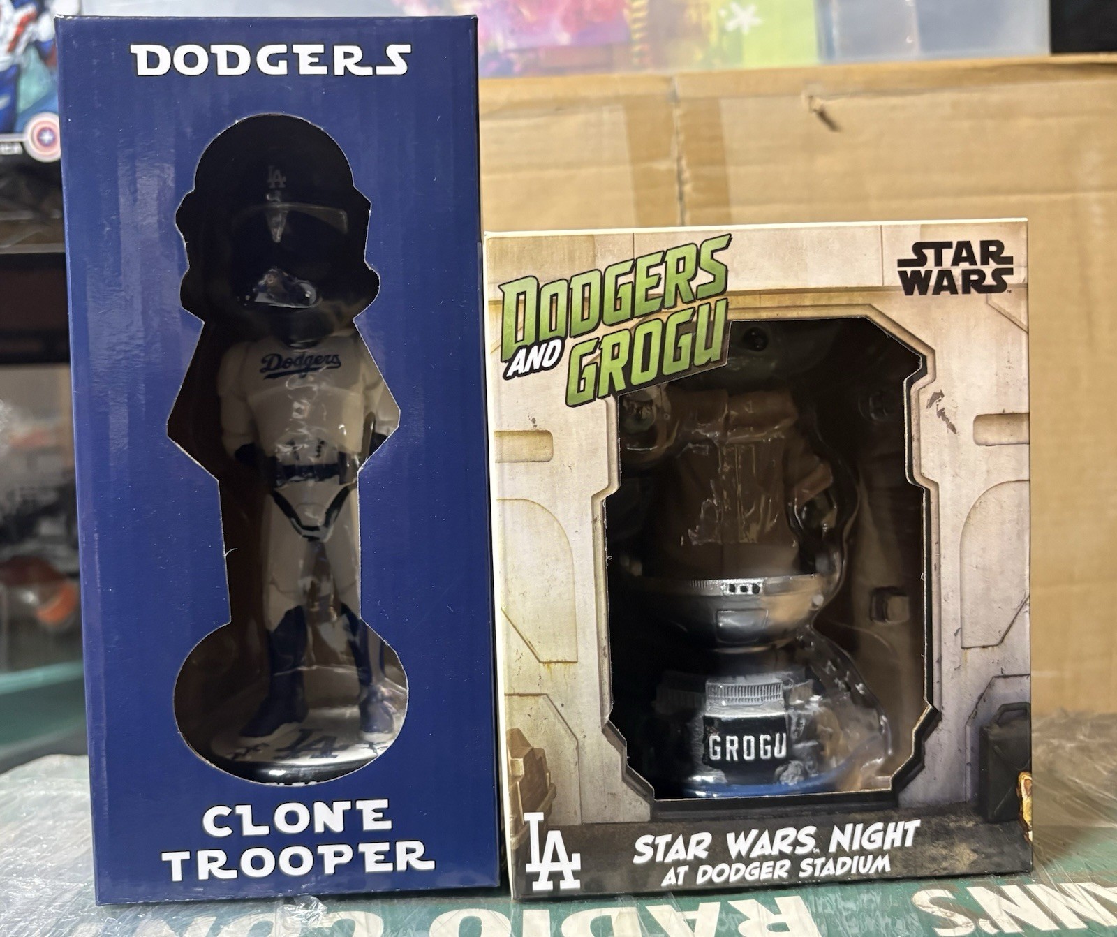 los angeles dodgers bobble heads Lot Of 2
