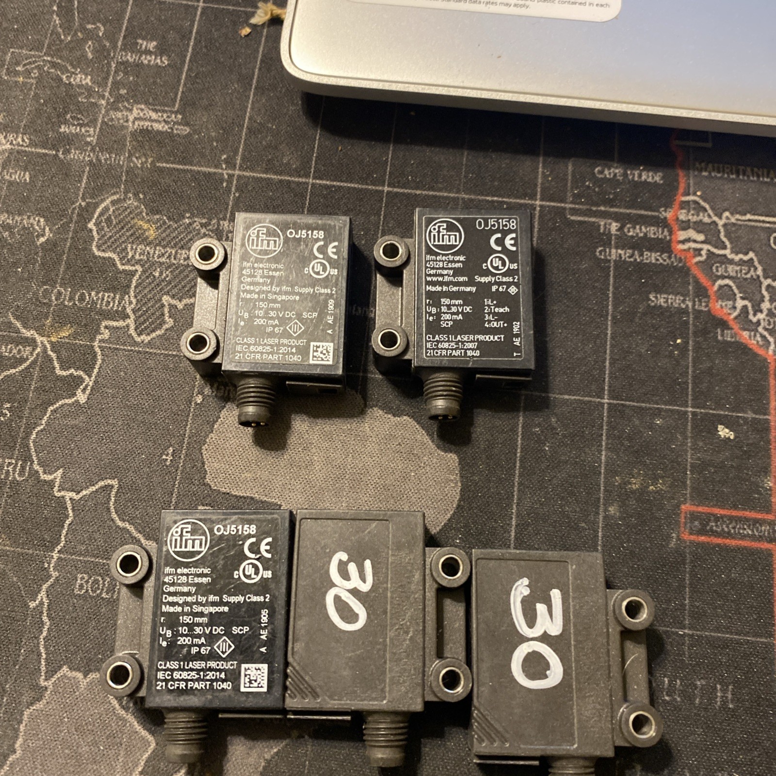 IFM ELECTRONICS, OJ5158, OJHLFPKG/SO/AS, LASER DIFFUSE REFLECTION SENSOR