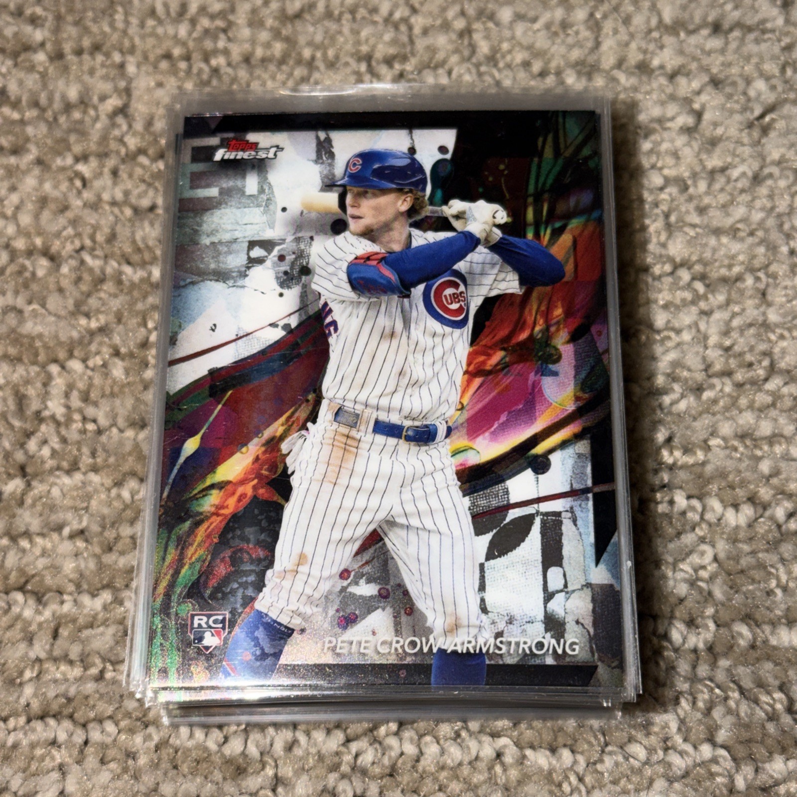 2024 Topps Finest #53 Pete Crow-Armstrong RC Base Set Rookie Card Chicago Cubs
