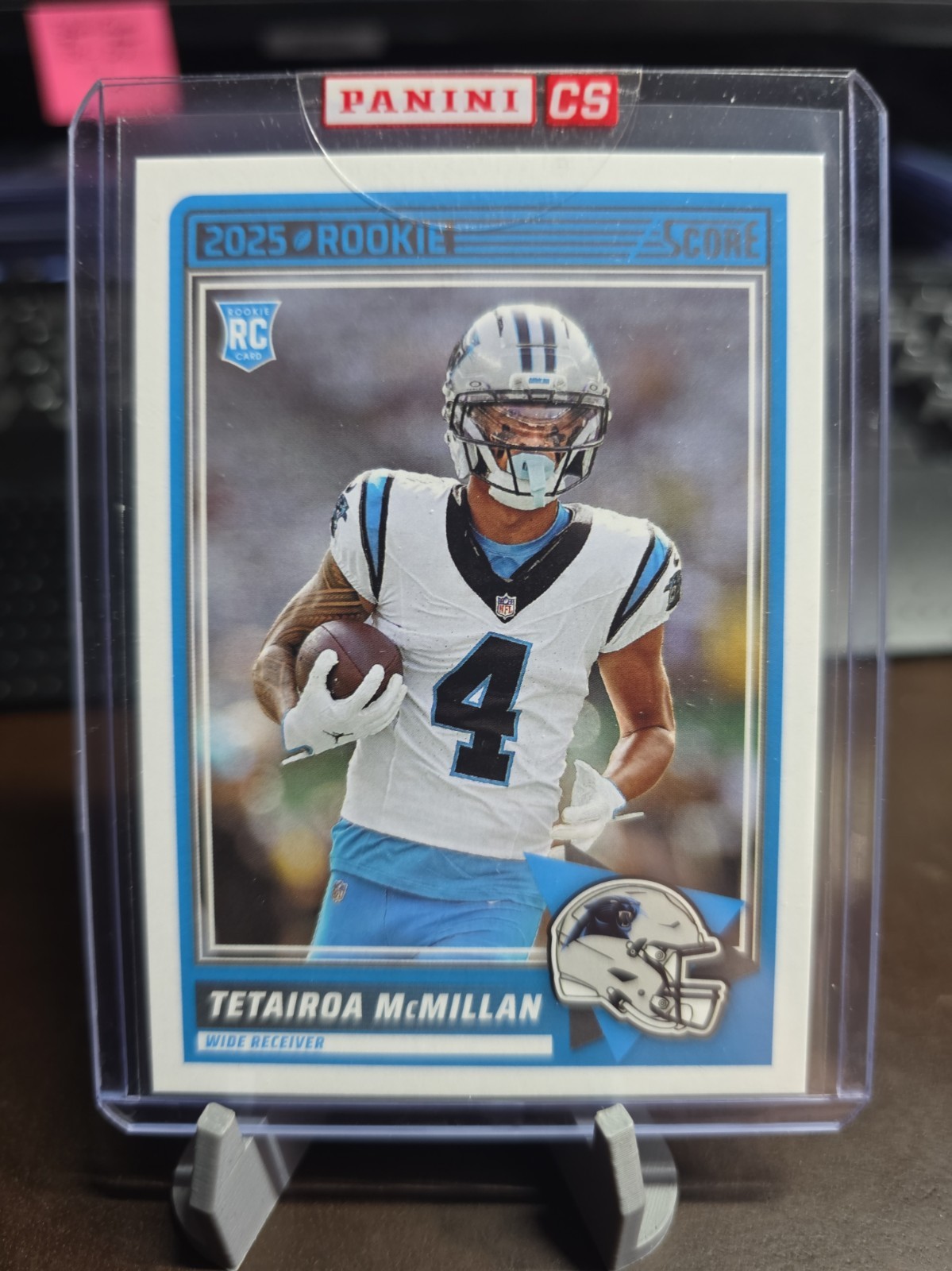 Panini 2025 Score Mystery Rookie Redemption Tetairoa McMillan RC #106 Panthers