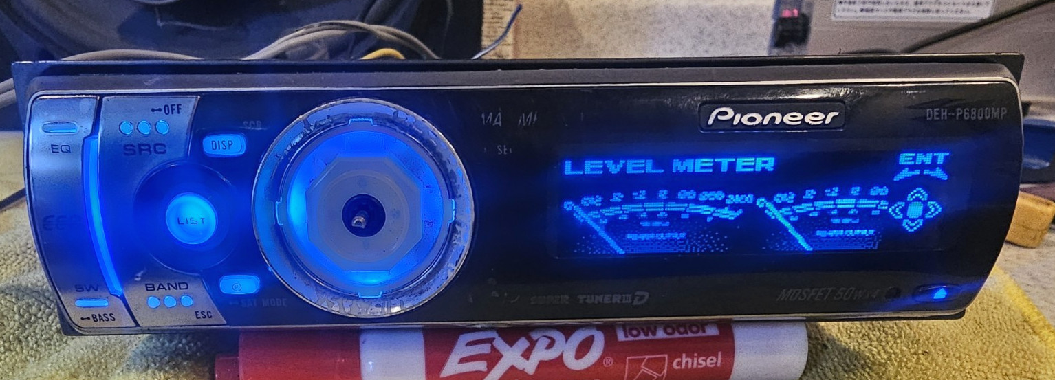 Pioneer Old School DEH-P6800mp  FACEPLATE ONLY 