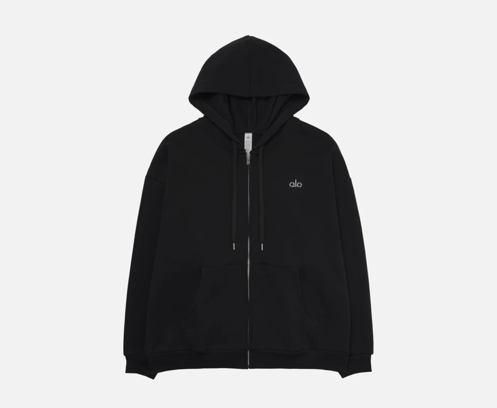 Alo Black Accolade 1/4 Zip Pullover XS  BRAND NEW 