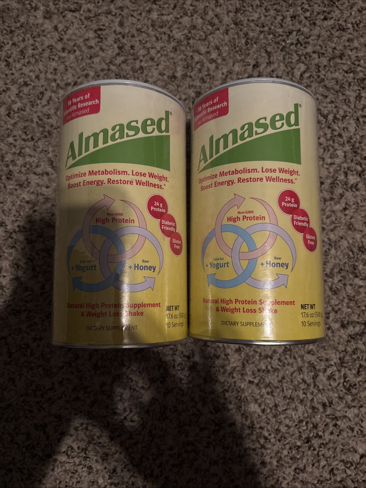 Almased High Protein Supplement, Weight Loss Shake Original 17.6 oz