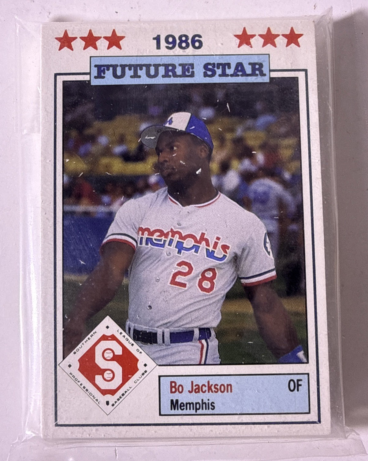 1986 Southern League All-Star Card Set W/ Bo Jackson Future Star #13 Memphis