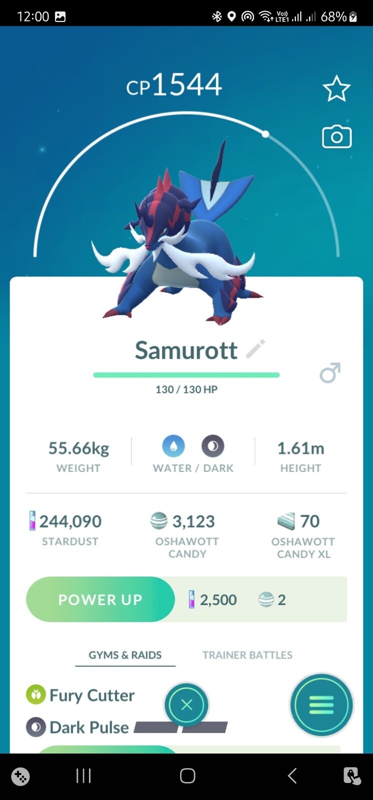 Hisuian Samurott Pokemon Fast Same Day Go