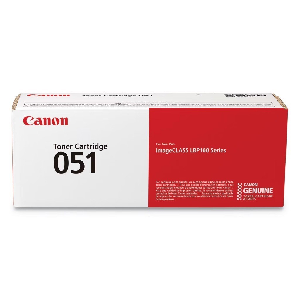 Canon 051 Genuine OEM Black Toner Cartridge - LBP162dw MF264dw MF267dw MF269dw Canon 051 Genuine OEM Black Toner Cartridge - LBP162dw MF264dw MF267dw MF269dw