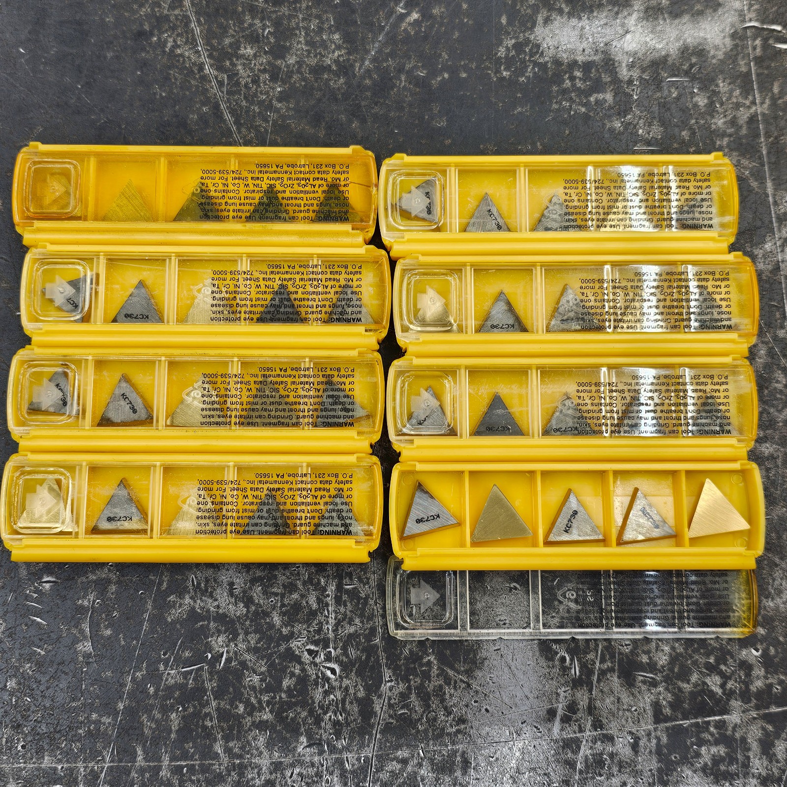 Qty 5 Kennametal TPG 321 TPG321 TPGN 160304 TPGN160304 KC730 Carbide Inserts Qty 5 Kennametal TPG 321 TPG321 TPGN 160304 TPGN160304 KC730 Carbide Inserts