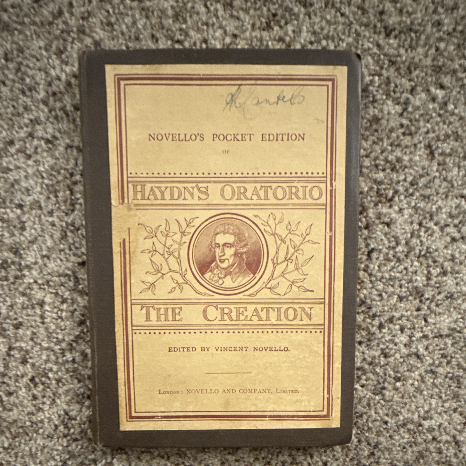 Vintage Novello’s  Edition Haydn’s The Creation Oratorio + 1948 Perth Program