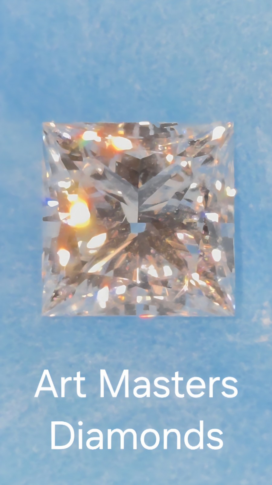 IGI Certified 1.51 CARAT Princess Cut Laboratory Grown E VVS2 EX Diamond LD8609