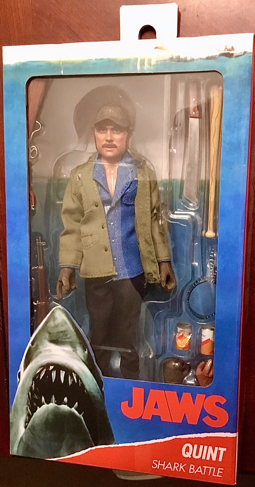 NECA - Sam Quint Figure - Jaws 50th Anniversary - New and Sealed - Ships Free NECA - Sam Quint Figure - Jaws 50th Anniversary - New and Sealed - Ships Free