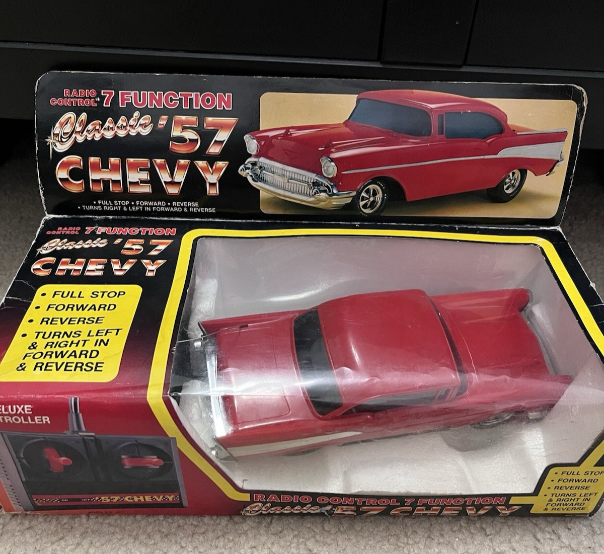 Vintage 1987 Nasta Classic ’57 Chevy Radio Control 7 Function RC Car w/ Box